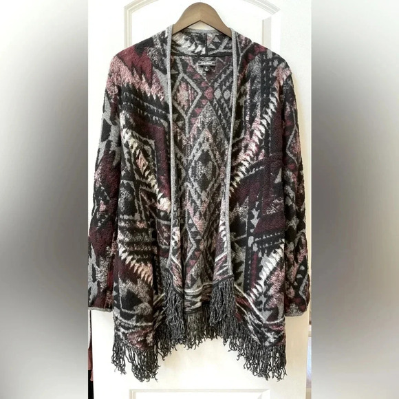 Lucky Brand Cardigan with Fringe - Picture 1 of 4